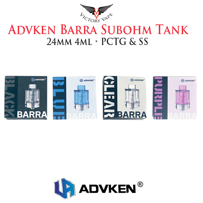  Advken Barra Mesh Subohm Tank • 24mm 4ml 