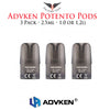 Advken Potento Pod Cartridge • 3 Pack Mesh 2.5ml