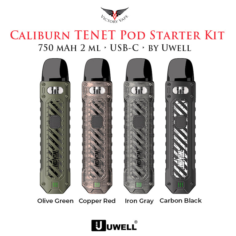 Uwell Caliburn TENET Pod Starter Kit • 750 mAh 2ml USB-C