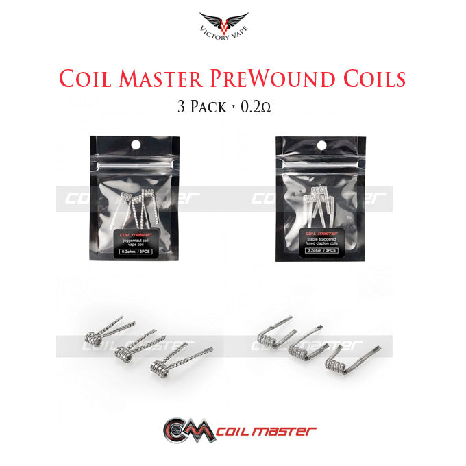  Coil Master Prewound Coils • 3 pack 