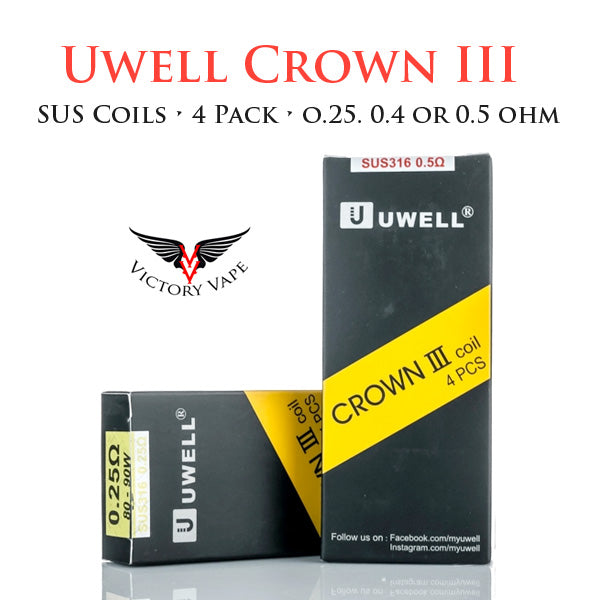  Uwell Crown III Replacement Coils • 4 pack 
