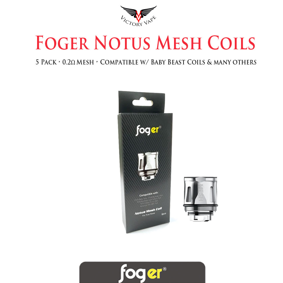  Foger NOTUS replacement coils • 5 Pack 0.2Ω 