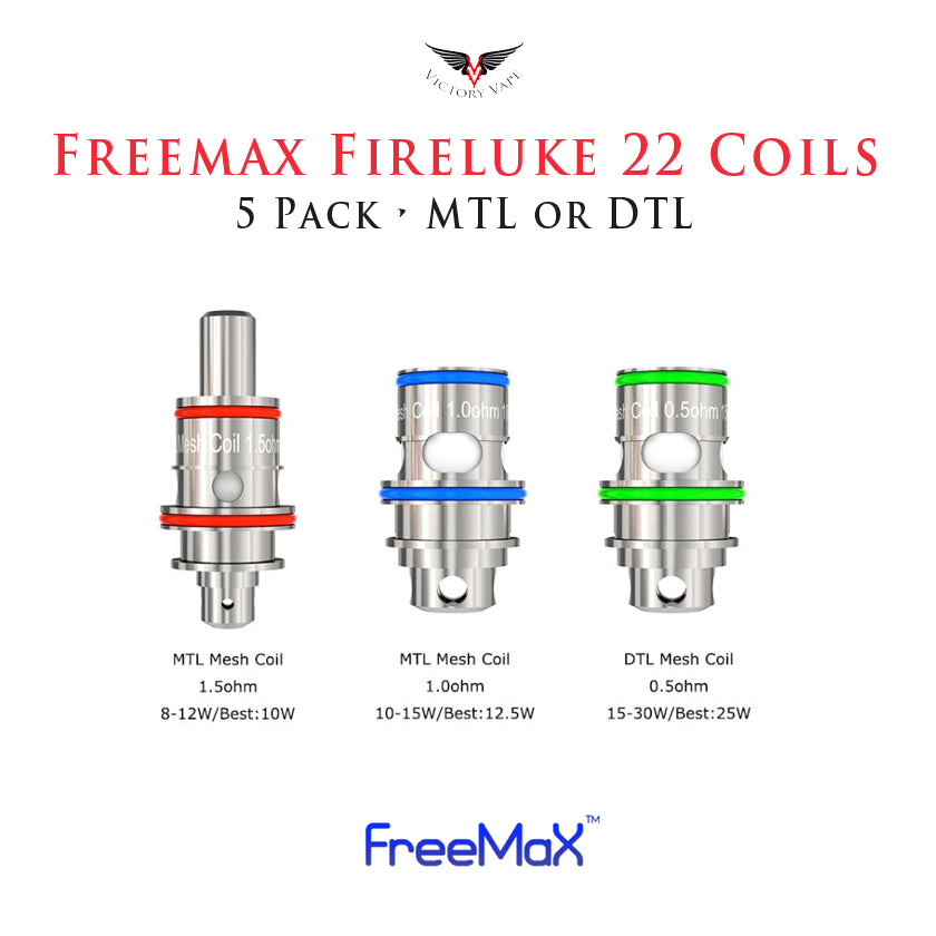  Freemax Fireluke 22 / Twister 30W Kit Replacement Coils • 5 Pack 