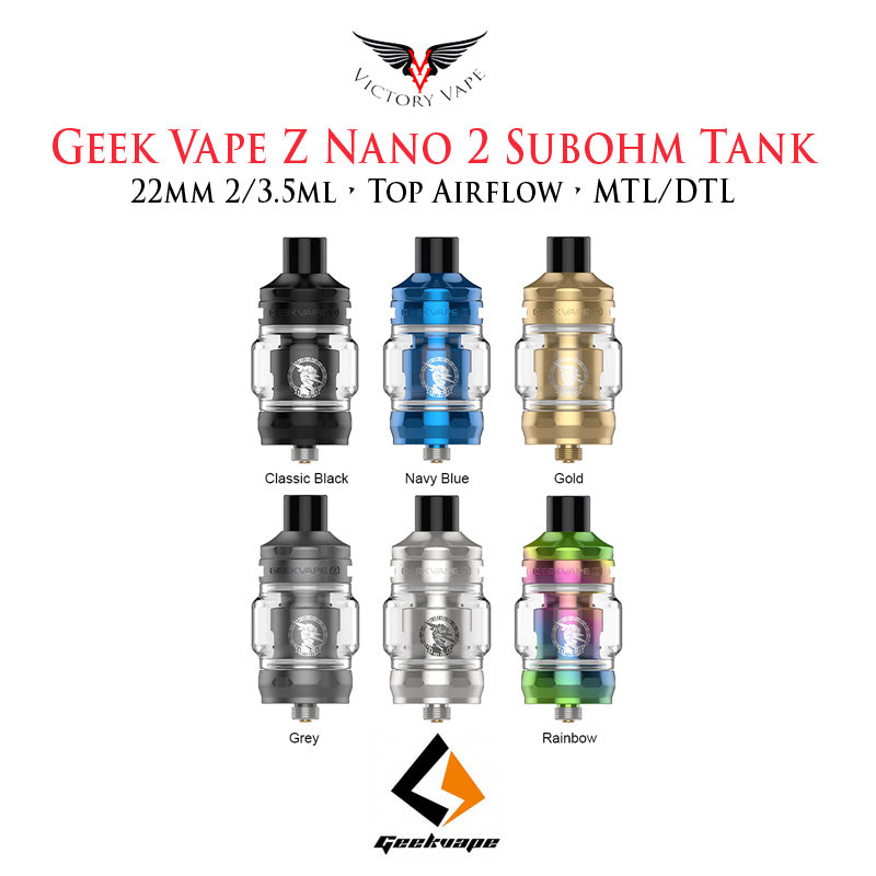  Geek Vape Zeus NANO 2 Subohm Tank • 22mm 2/3.5ml 