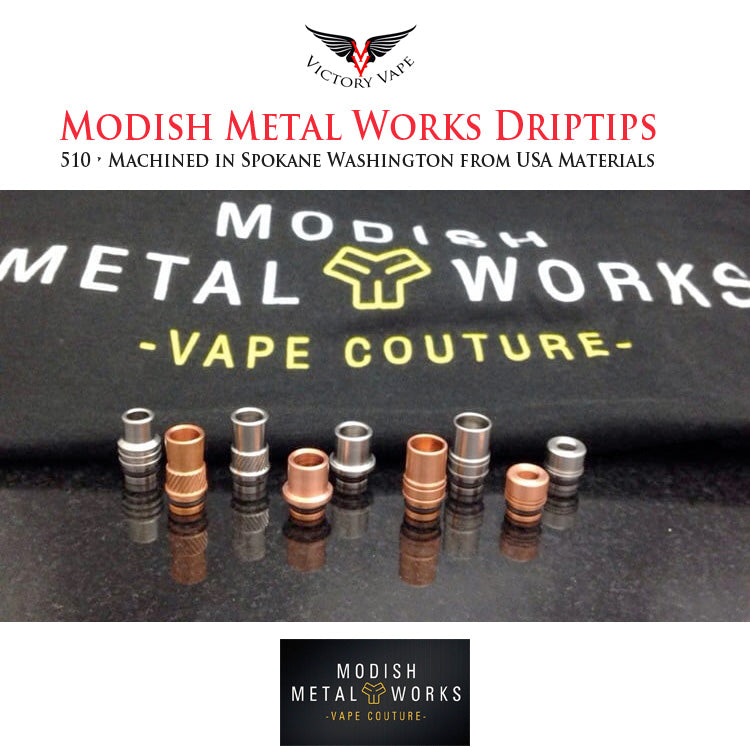  Modish Metal Works USA Hand Machined Driptips 