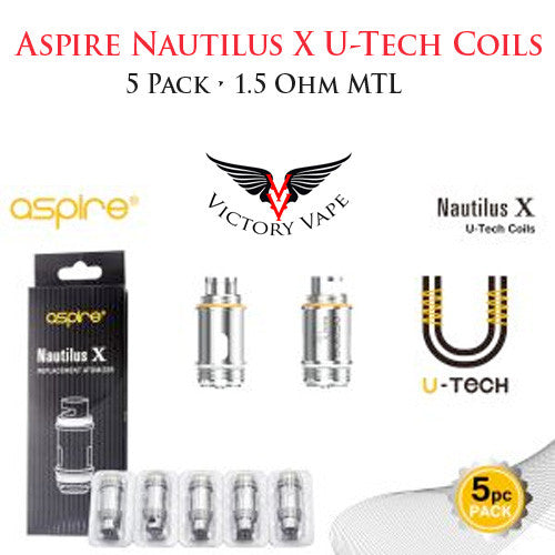  Aspire Nautilus X & Pockex U-Tech Coils • 5 pack 