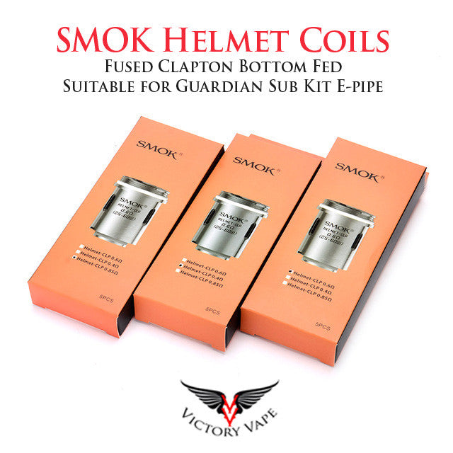  SMOK Helmet Tank Clapton Coils 0.4 ohm (fits Sub Kit E-pipe) 