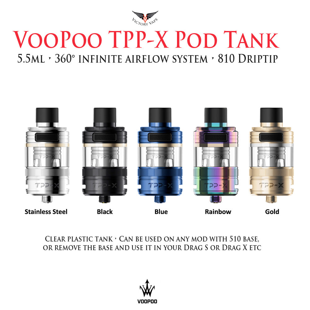  VooPoo TPP-X Pod Subohm Tank • 26mm 5.5ml 