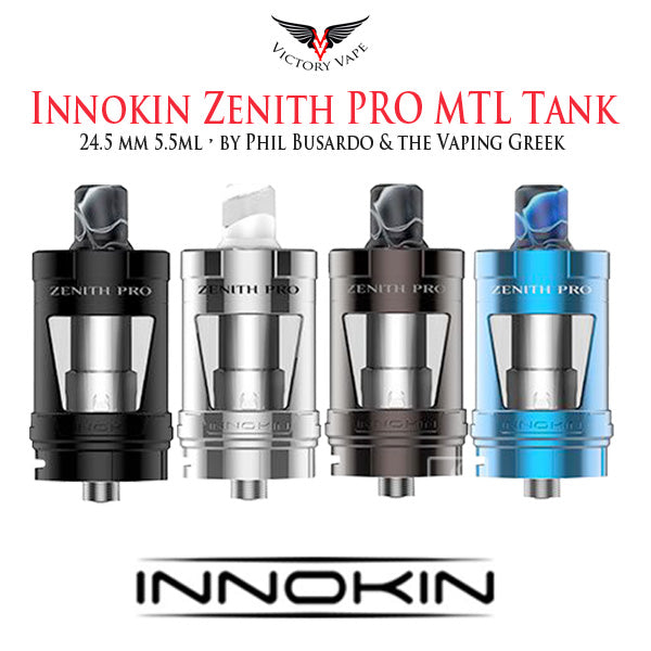  Innokin Zenith PRO MTL Tank • 24.5mm 5.5ml • by Phil Busardo and the Vaping Greek 