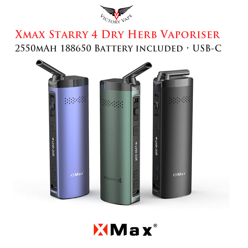 Xmax Starry 4 • Dry Herb Vaporiser • 18650 / USB-C