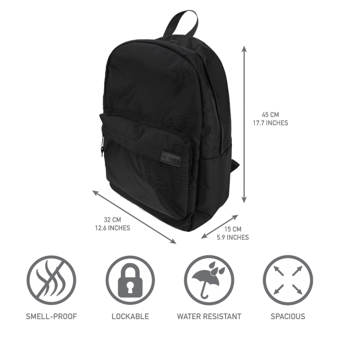  DL BAGS • SMELL PROOF LOCKABLE BACKPACK 