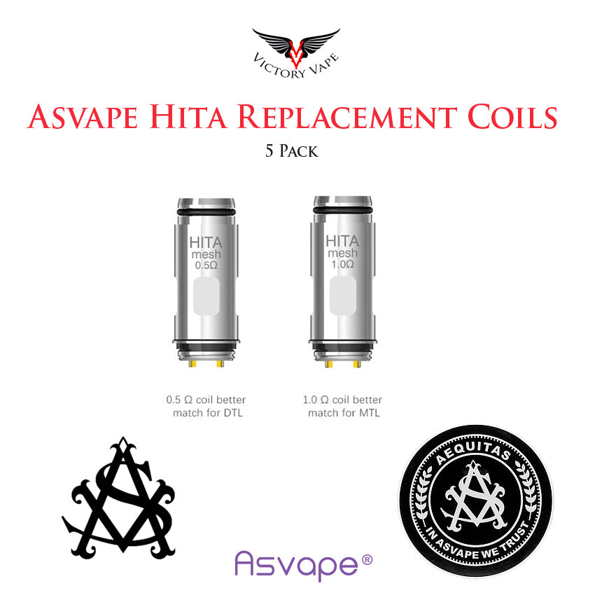  Asvape HITA Mech Pod Replacement Coils • 5 Pack 