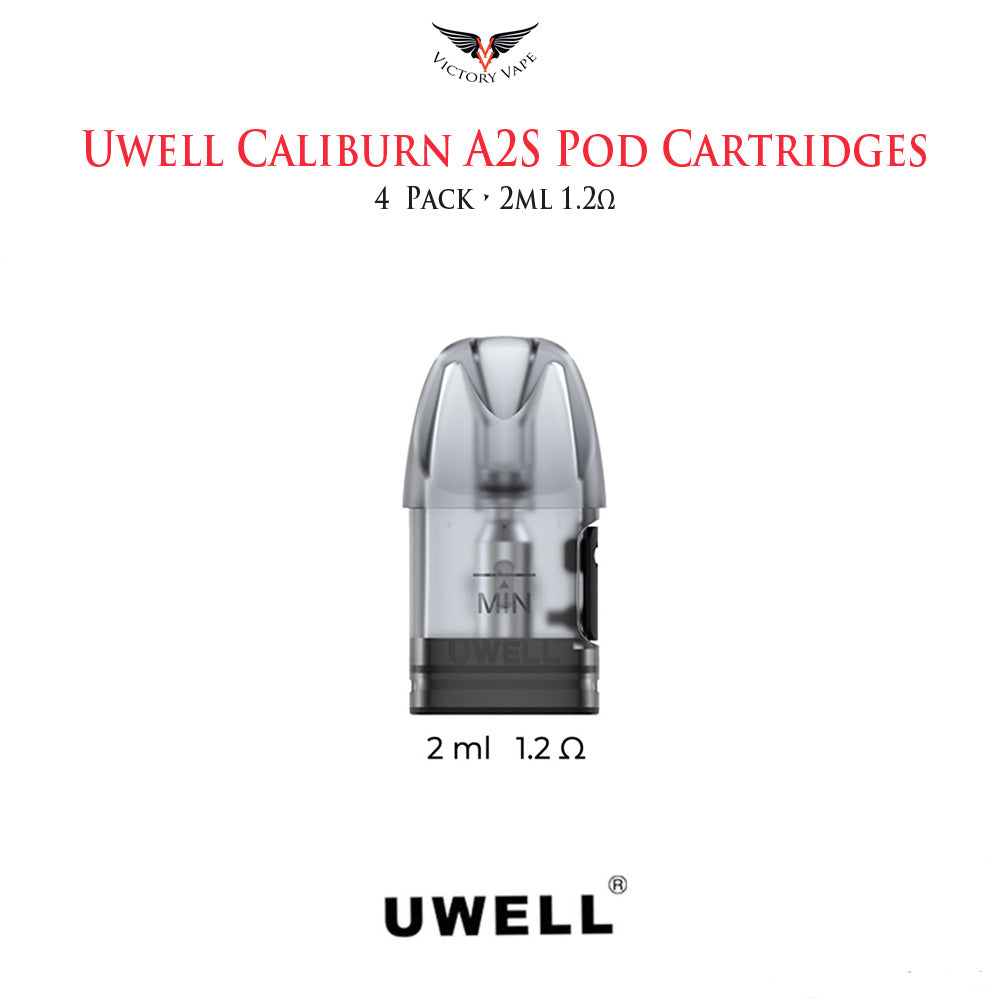  Uwell Caliburn A2S Pod Cartridge • 4 Pack • 1.2Ω • 2ml 