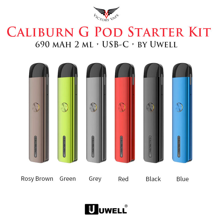  Uwell Caliburn G Pod Starter Kit • 690 mAh 2ml USB-C 