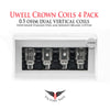 Uwell Crown I Replacement Coils • ORIGINAL CROWN • 4 pack