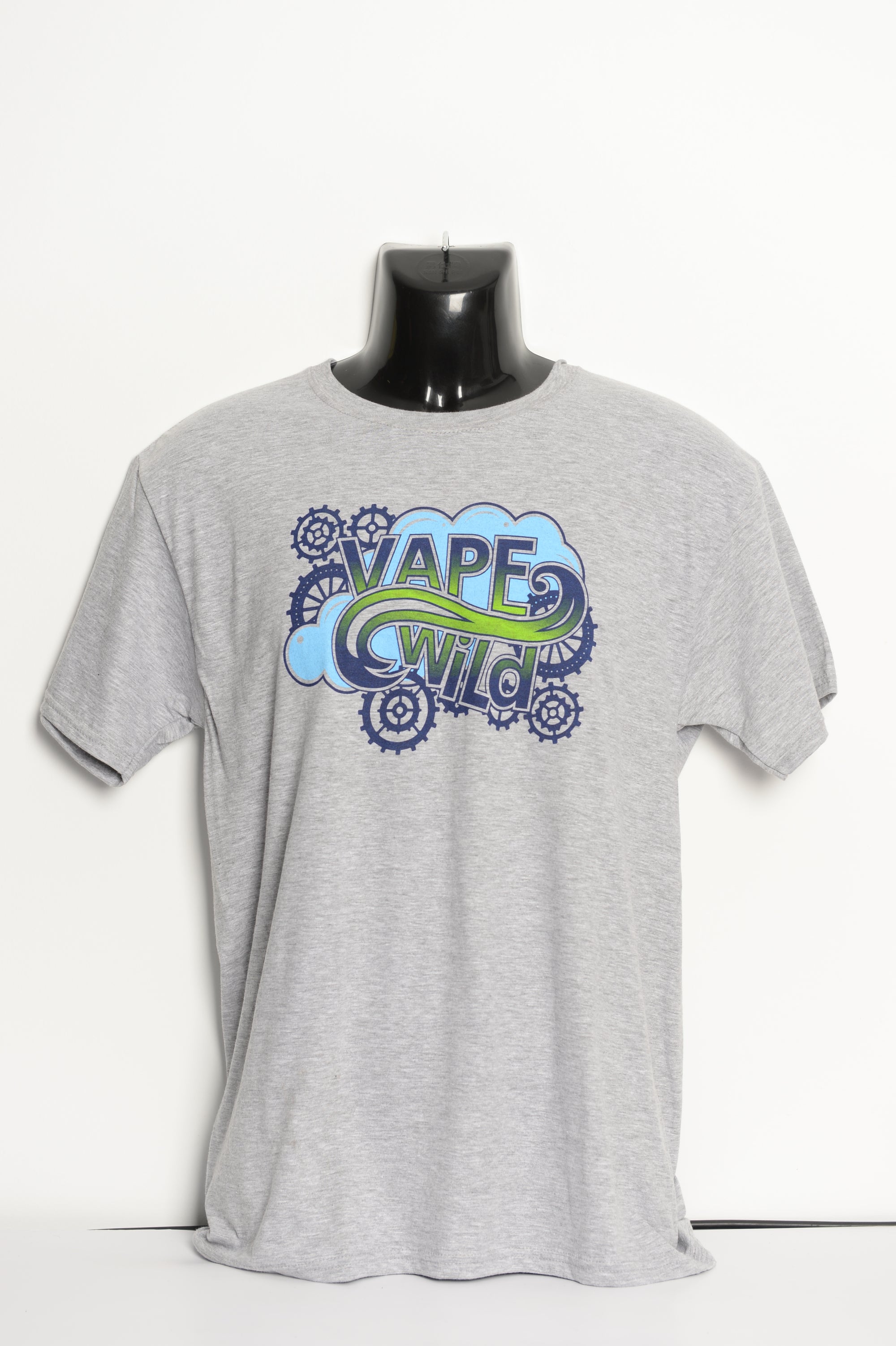  T-shirt • Vape Wild • Light Grey + Blue/Green 
