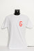  T-shirt • Gallery Big G • White w/ Red M 
