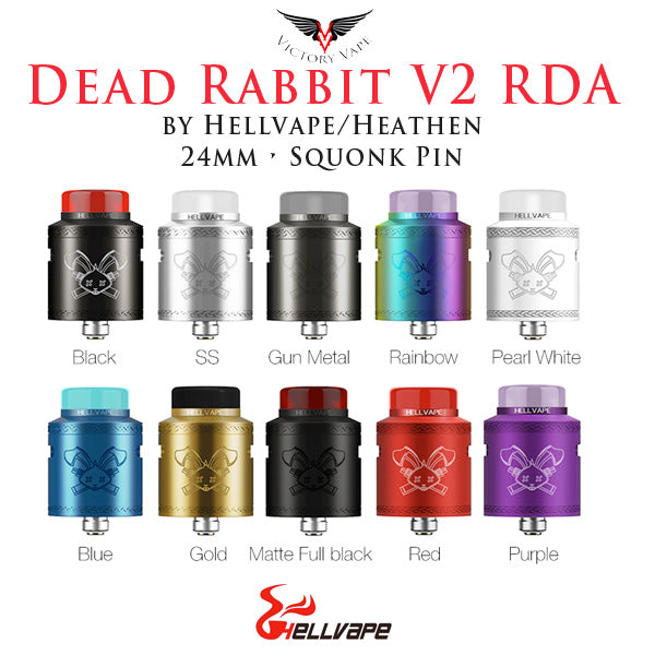  Hellvape X Heathen Dead Rabbit V2 BF RDA • 24mm 