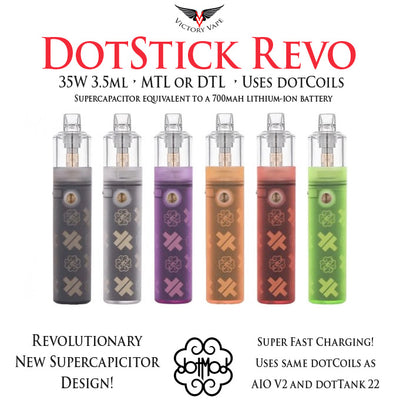 DotMod DotStick REVO  35W Supercapacitor Pod Starter Kit • 3.5ml