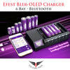 Efest LUC BLU6 LCD Intelligent Charger • 6 bay • Bluetooth