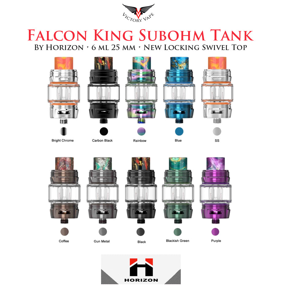  Horizon Falcon KING Subohm Tank • 25.4 mm 6 ml 