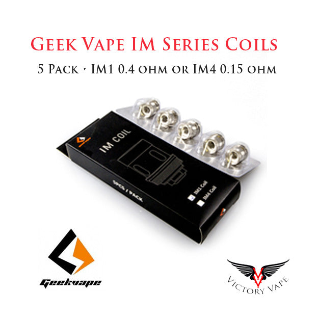  Geek Vape IM series and Supermesh coils • 5 pack for BLADE/AERO/SHIELD/CERBERUS 