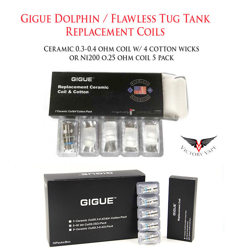  Gigue Dolphin/Flawless Tug Tank Replacement coils 