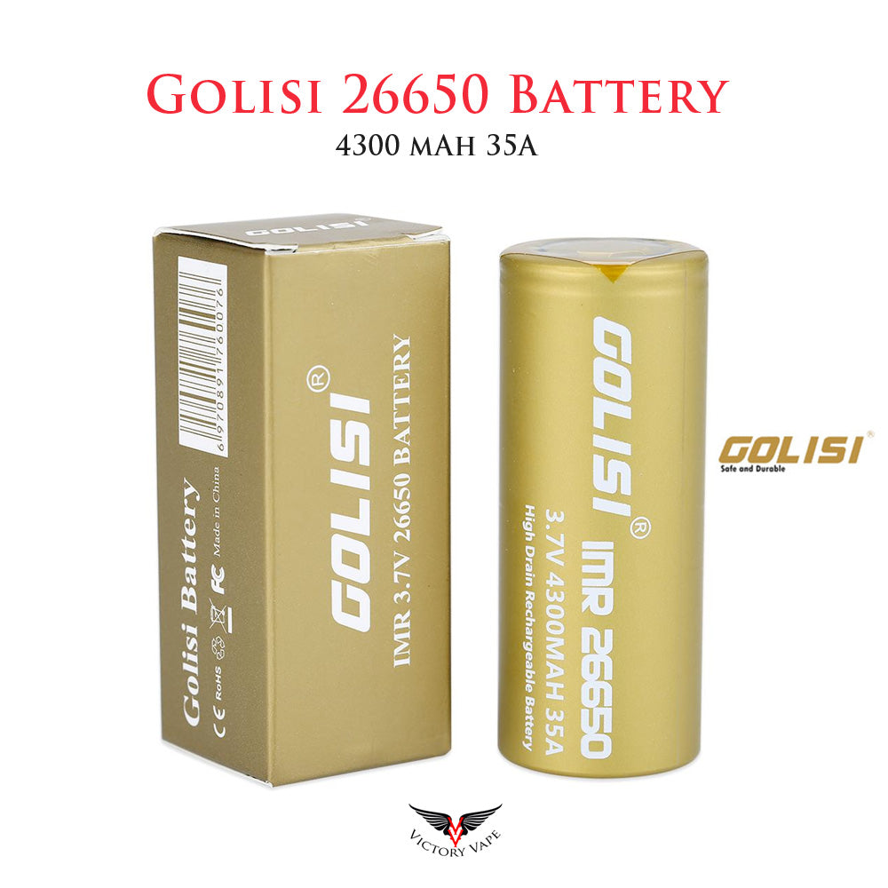  GOLISI S43 IMR 26650 rechargeable battery • 4300mAh 35A 