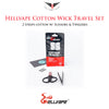 Hellvape Cotton Wick Travel Set • 2 Strips cotton w/ Scissors & Tweezers