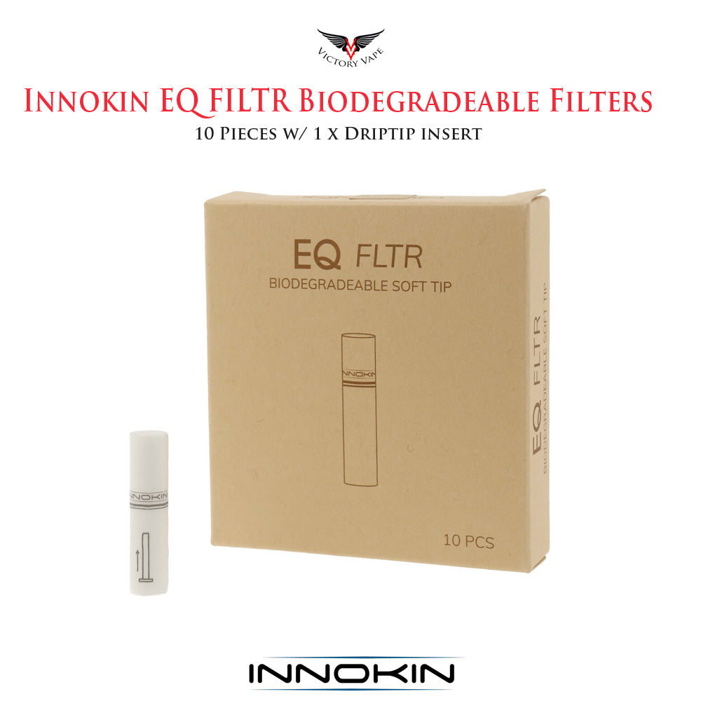  Innokin EQ FLTR RC Replacement Biodegradable soft tip filters • 10 pieces 
