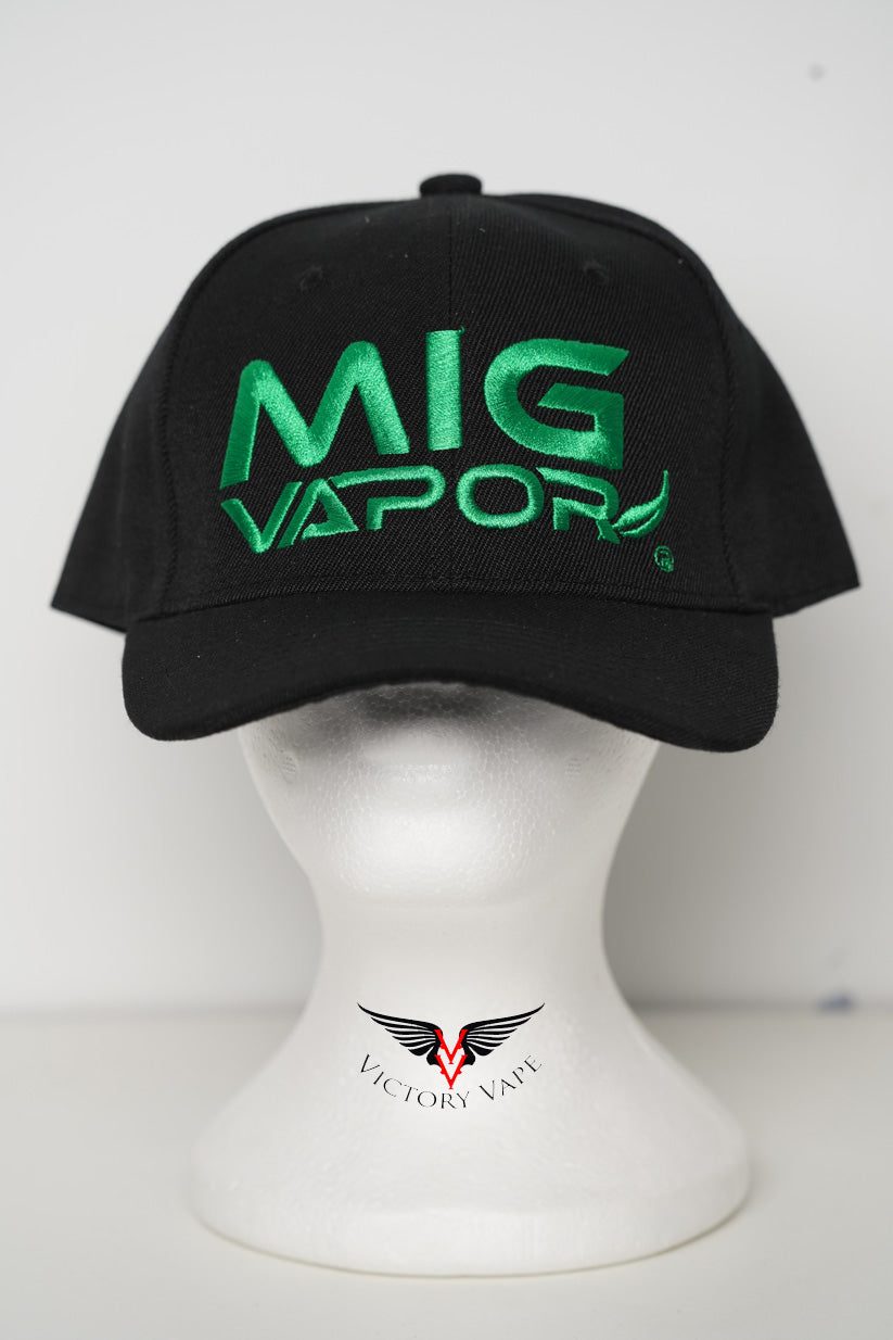  Hat • Mig Vapor • Green on Black 