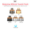 REQUIEM BF RDA by Vandy Vape • 24mm /24mm w/ beauty ring