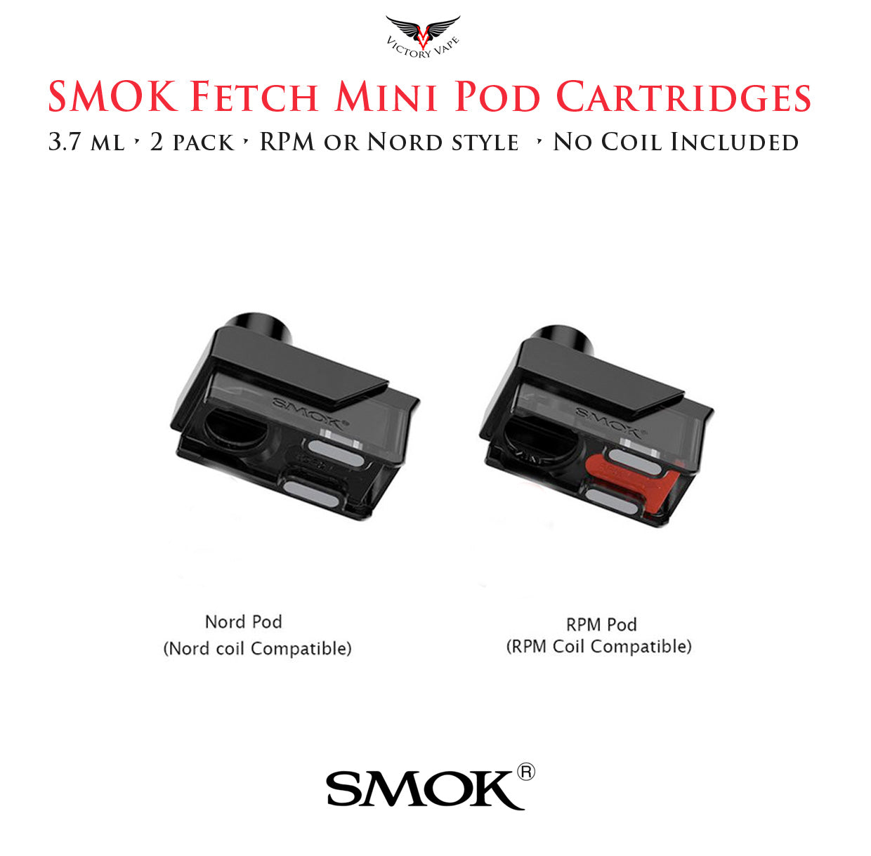  SMOK Fetch empty pod • 3.7ml 2 pack 