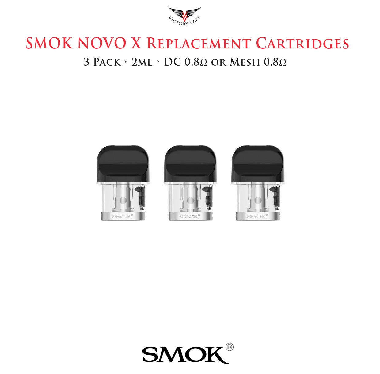  SMOK NOVO X Replacement Pods • 3 pack 