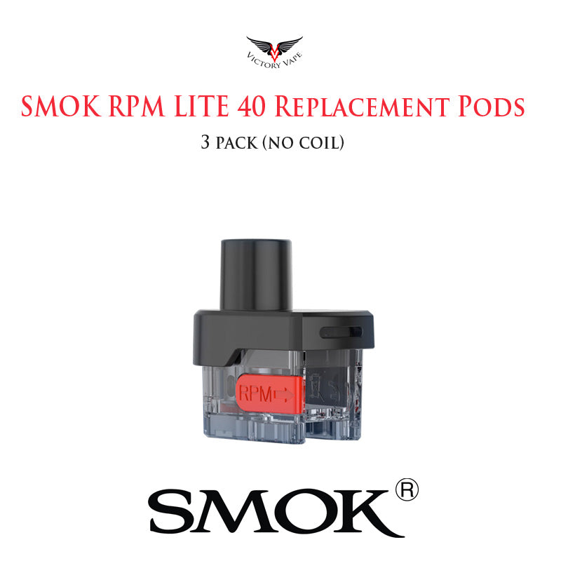  SMOK RPM LITE 40W POD Cartridges • 3 Pack (No coil) 