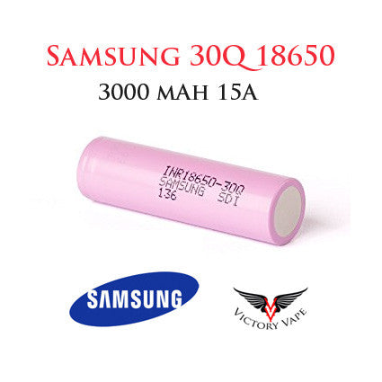  Samsung 30Q 18650 rechargeable battery • 15A 3000 mAh 