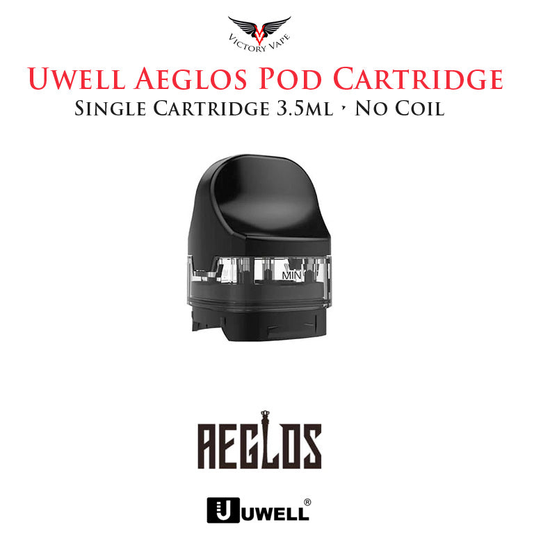  Uwell Aeglos Pod Cartridges • Single Cartridge (No Coils) 
