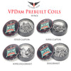 VPDam Prebuilt Coils • 10 Pack