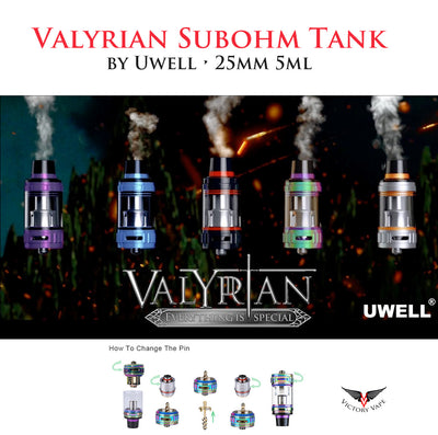 Uwell Valyrian Subohm Tank • 5ml 25mm