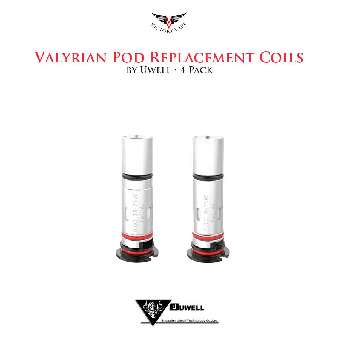  Uwell Valyrian POD Replacement Coils • 4 Pack 