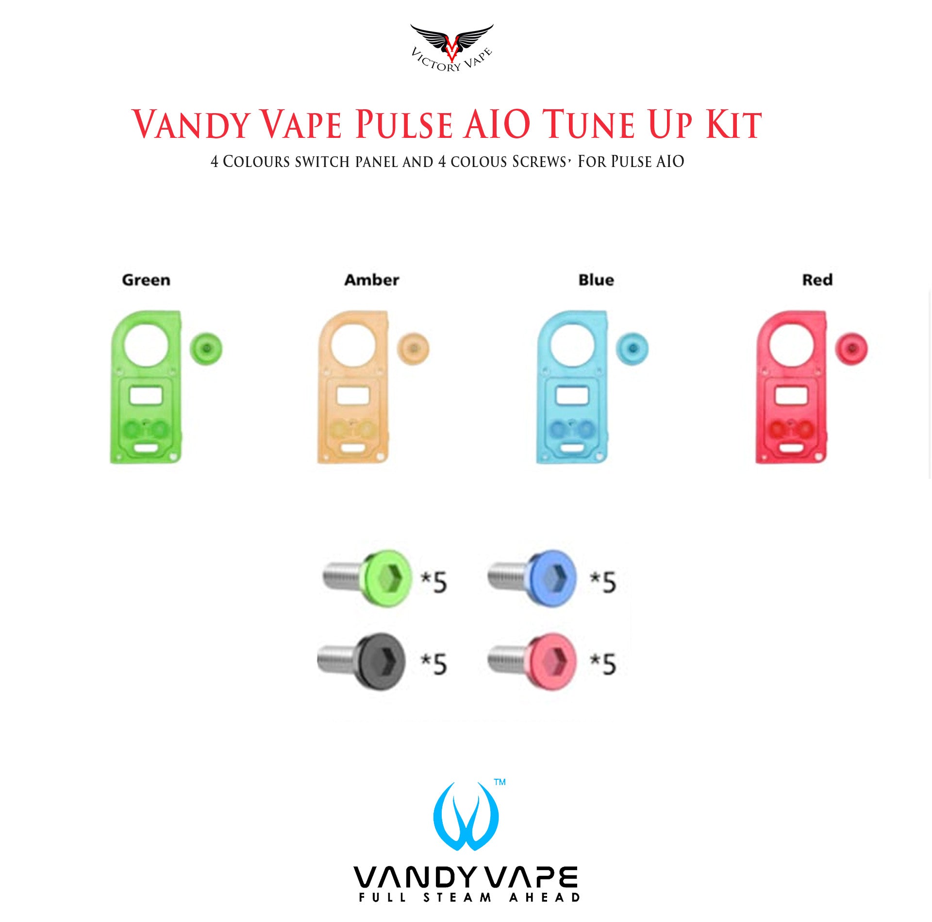  Vandy Vape Pulse AIO Circuit Board Tune Up Panel (4colours/pack) 