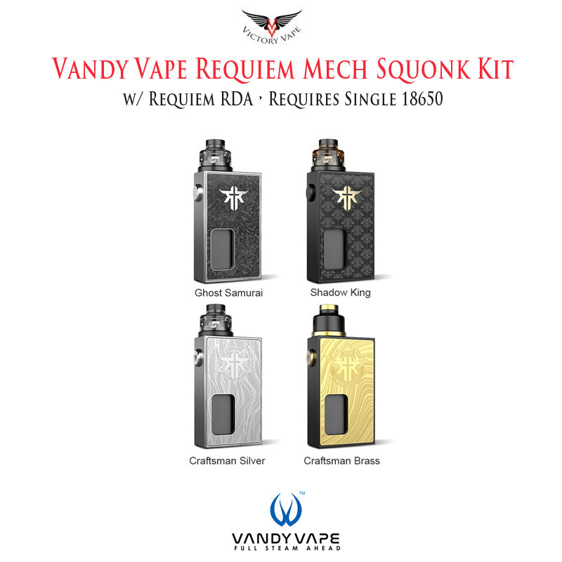  Vandy Vape REQUIEM Mech Squonk Starter Kit w/ REQUIEM RDA 