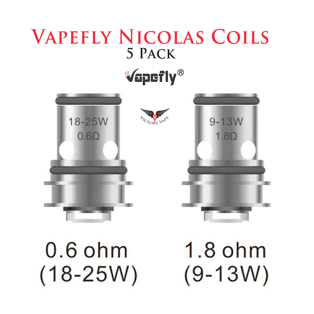  VapeFly Nicolas or Galxies MTL Coils • 5 Pack 