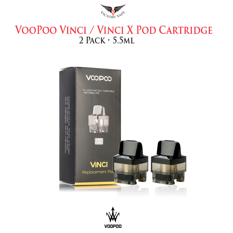  Voopoo Vinci / Vinci X Pod Replacement Cartridge • 2 Pack 5.5ml 