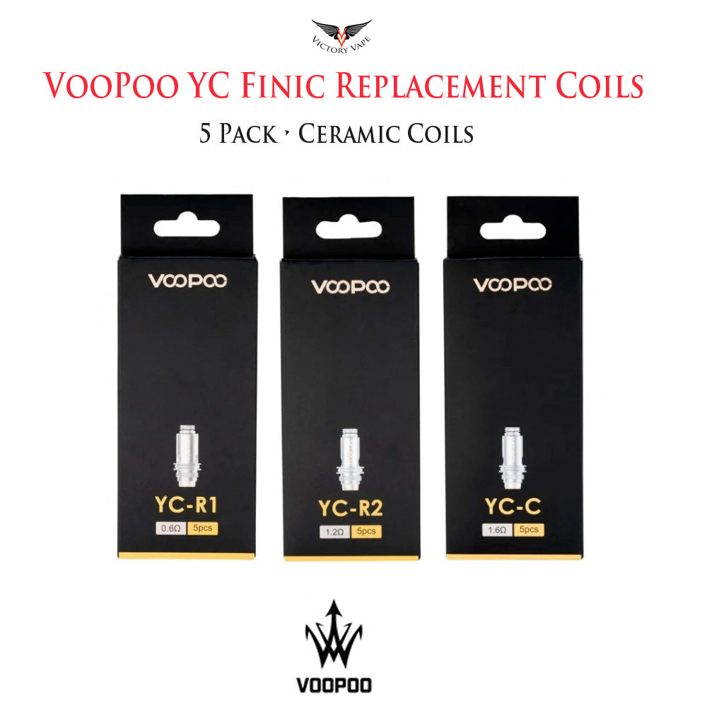  VooPoo YC Finic Replacement Ceramic Coils • 5 Pack 
