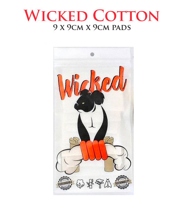  Wicked Cotton • 9 x 9cm x 9cm pads 