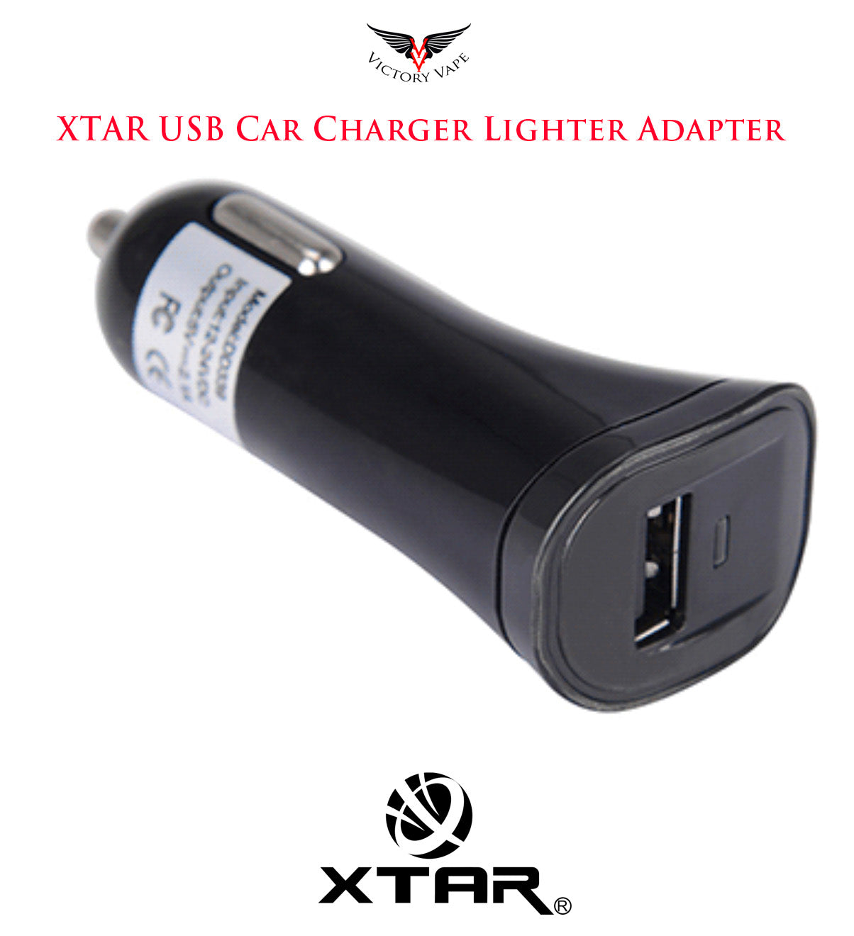  XTAR USB Car Charger Adapter (fits lighter slot) 