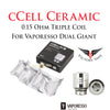 Vaporesso Giant Dual Tank Replacement CCELL-3C Coil • 3 pack