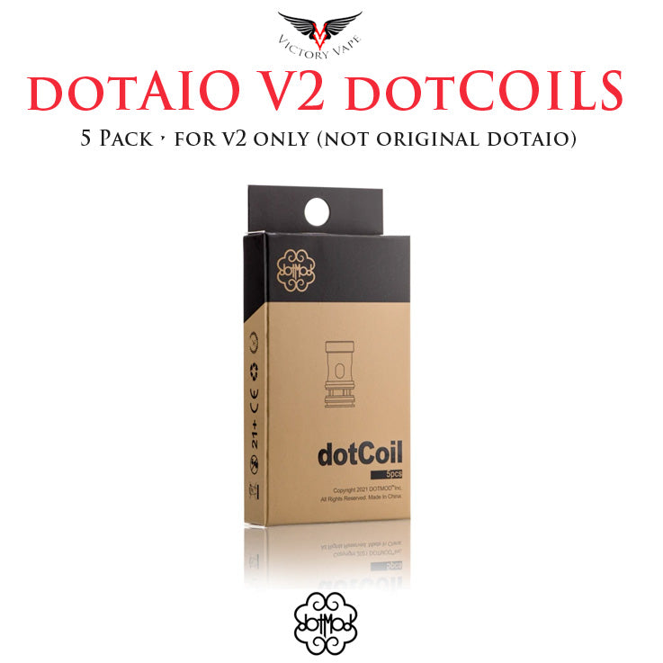  dotAIO V2 / dotTank / dotStick Revo 25mm DotCoil Replacement Coils • 5 Pack 