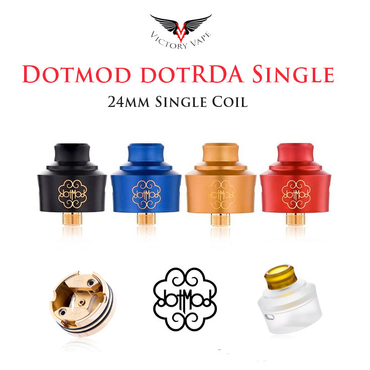  DOTMOD dotRDA SINGLE COIL BF RDA • 22/24mm with beauty ring 